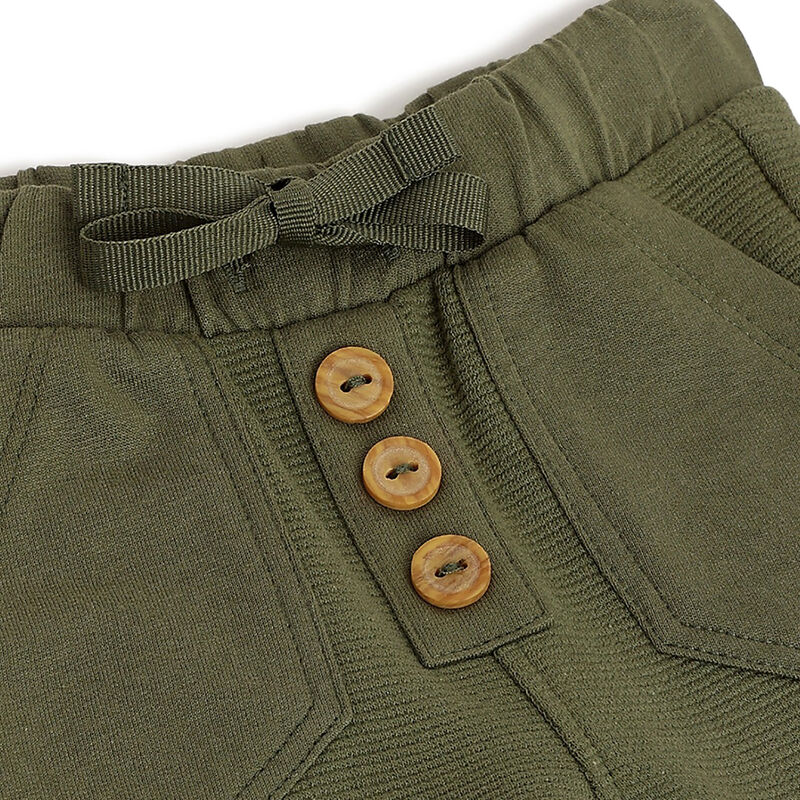 Boys Medium Green Solid Trouser image number 2
